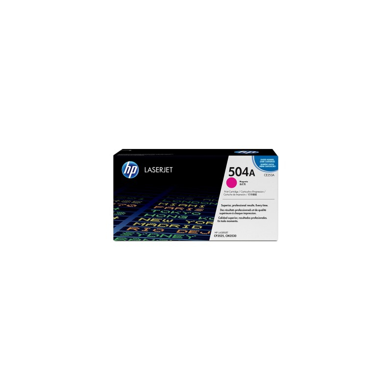 1PCE253A-1.jpg HP 504A Magenta Toner Cartridge (CP3525, CM3530) - Image 1