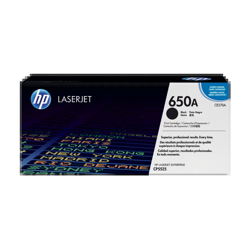 1PCE270A-1.jpg HP 650A Black Toner Cartridge (CP5525, M750) - Image 1