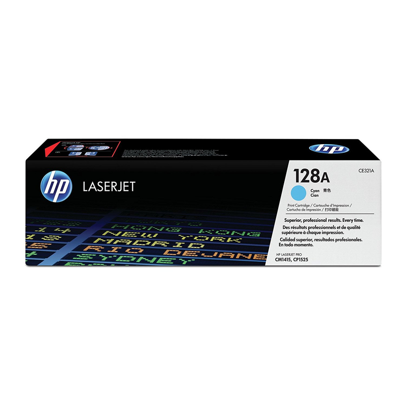 1PCE321A-1.jpg HP 128A Cyan Original LaserJet Toner Cartridge - Image 1