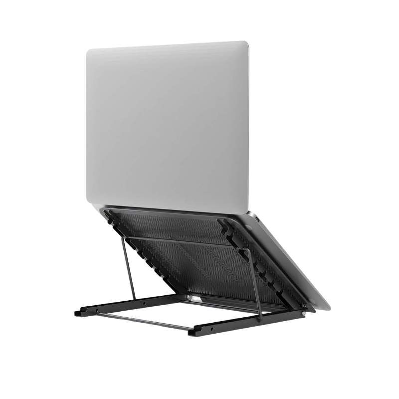 NOTEBOOK STANDSTCL - B07SBM5TZH Foldable Ventilated Laptop Stand (Black) - Image 1