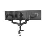 HUANUO Triple Monitor Mount 17"-32" (Gas Spring, Black)