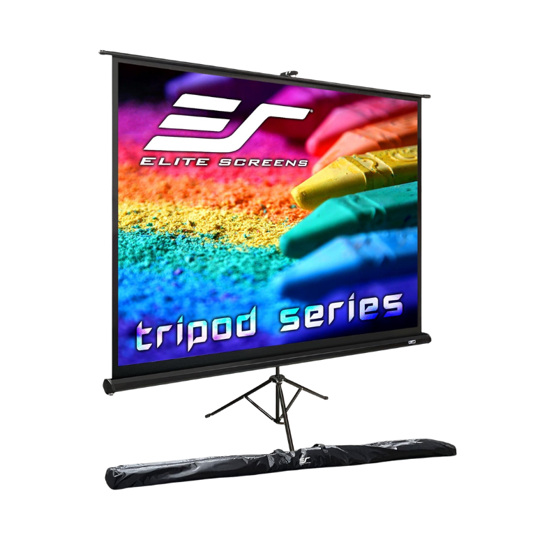 PROJECTOR SCREENSTCL - T120UWV1 Elite Screens Tripod 120" 4:3 Projector Screen - T120UWV1 - Image 1