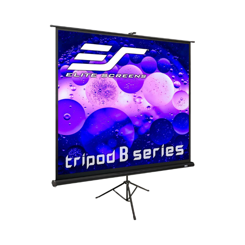 PROJECTOR SCREENSTCL - T85SB Elite Screens Tripod B 85" 1:1 Projector Screen - T85SB - Image 1