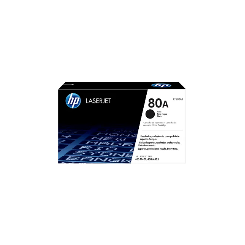 TONERTCL - 1PCF280A HP 80A Black LaserJet Toner - CF280A - Image 1