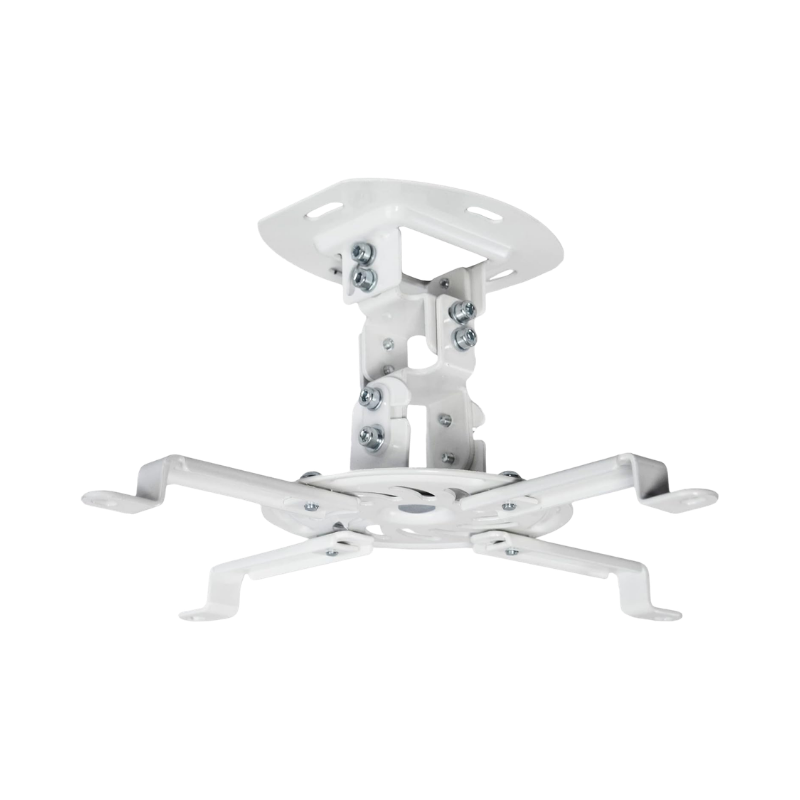 TOOLSTCL - MOUNT-VP01W VIVO Adjustable Ceiling Projector Mount (White) - Image 1