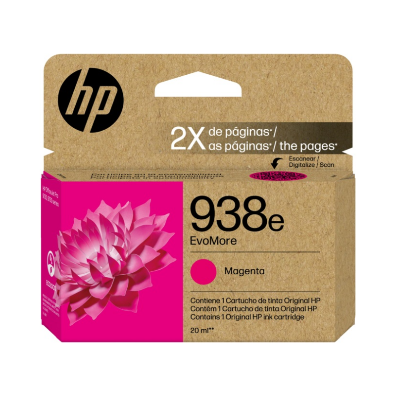 CARTRIDGESTCL - 4S6Y0PL HP 938e EvoMore Magenta Ink Cartridge - 4S6Y0PL - Image 1