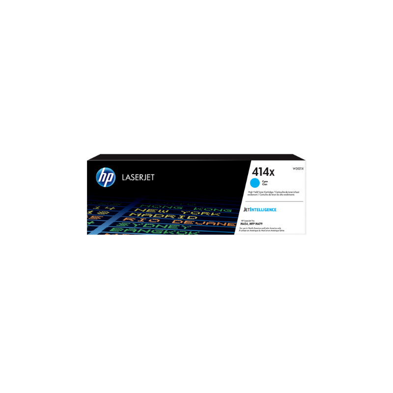 TONERTCL - 1PW2021X HP 414X Cyan High Yield LaserJet Toner - W2021X - Image 1