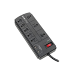 Tripp Lite 8-Outlet Surge Protector with USB - TLP88USBB