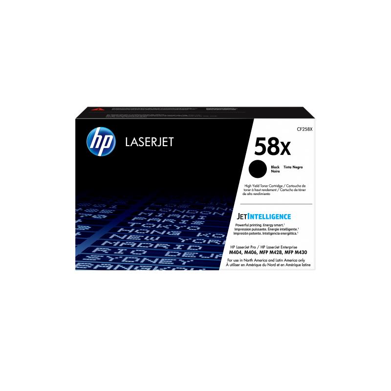 TONERTCL-1PCF258X HP 58X Black High Yield LaserJet Toner - CF258X - Image 1