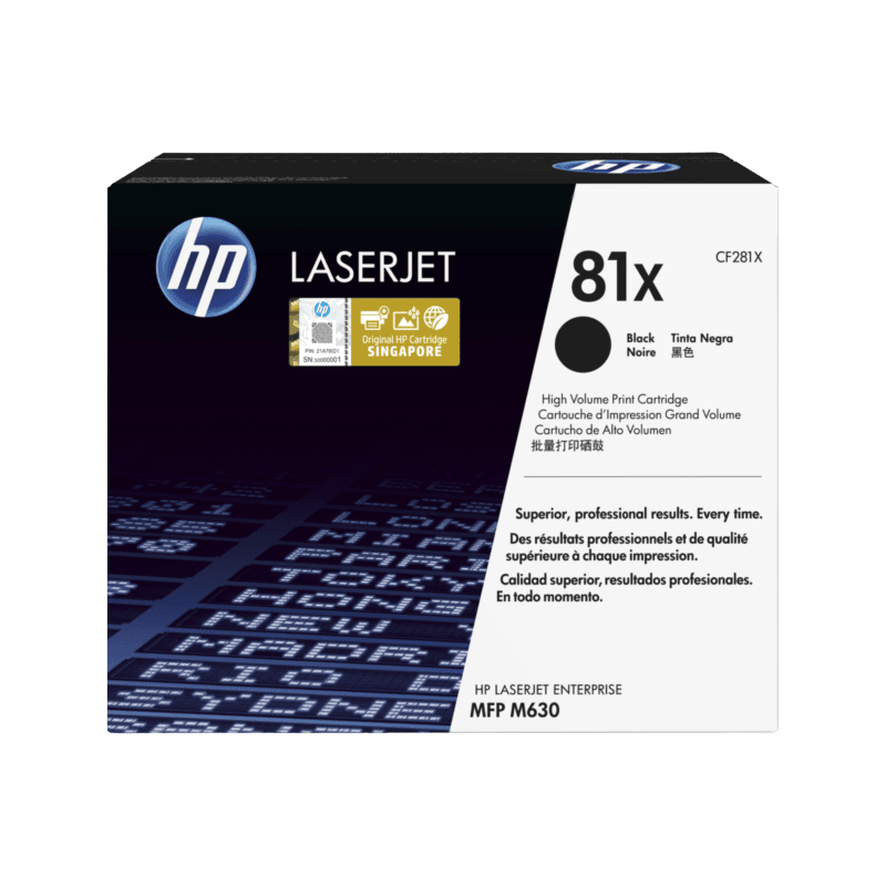 TONERTCL-1PCF281X HP 81X Black High Yield LaserJet Toner - CF281X - Image 1