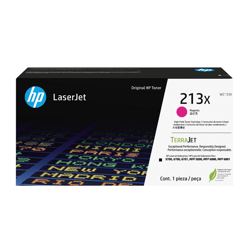 TONERTCL-1PW2133X HP 213X Magenta High Yield LaserJet Toner - W2133X - Image 1